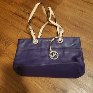 Dark plum Michael Kors Bedford tote